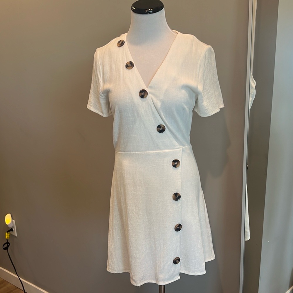 White mini dress from Anthropologie.  Great condition!